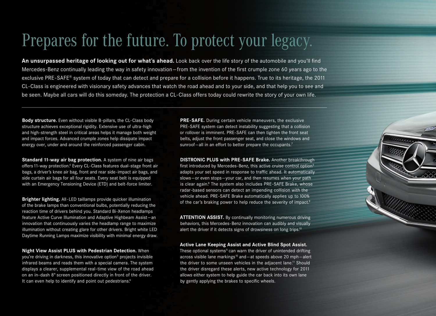 2011 Mercedes-Benz CL-Class Brochure Page 17